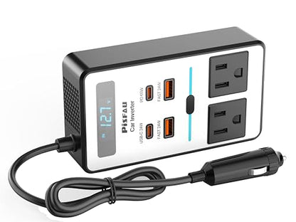 200W Car Power Inverter DC 12V to 110V AC (XS)