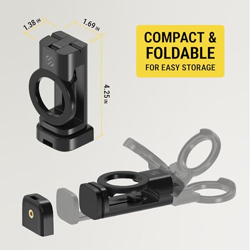 SMSTRVL MagSafe Airplane Phone Holder Mount (Travel / Desk / Office / 1 Pack / Black)
