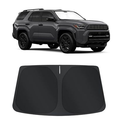 Sun Shade for Toyota 4Runner 2025 2026 Accessories Windshield Sun Shade Window Shade UV Rays Protection Sun Visor Cover with Steering Wheel Sunshade Storage Bag (Windshield Sunshade for Toyota 4Runner 2025 2026)