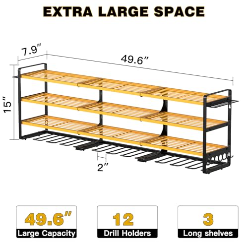 Power Tool Organizer Wall Mount (Yellow)