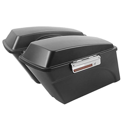 Motorcycle Saddlebags Hard Saddle Bags For Harley Touring 1993 (Matte Black / Standard)