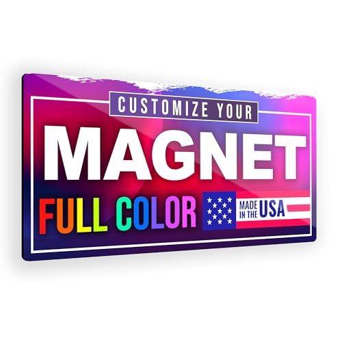 12"x24" Custom Magnet Signs in Full Color for Business and Advertising (1-pack, Rounded Corners)