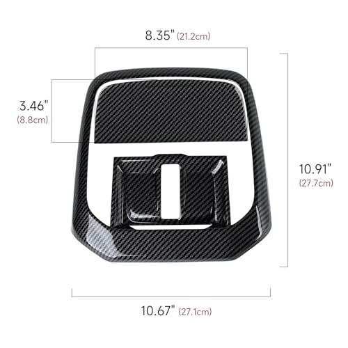 Front Roof Reading Light Lamp Cover Interior Trim Decal Only for 2025 2026 Subaru Forester Accessories ABS Carbon Fiber Stickers (Front Roof Reading Light Decal)