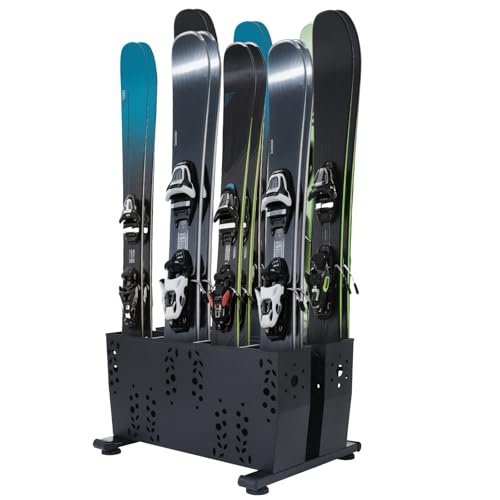 Freestanding Ski Storage Rack for 4 Pairs (4 Pairs-Ski Storage Rack)