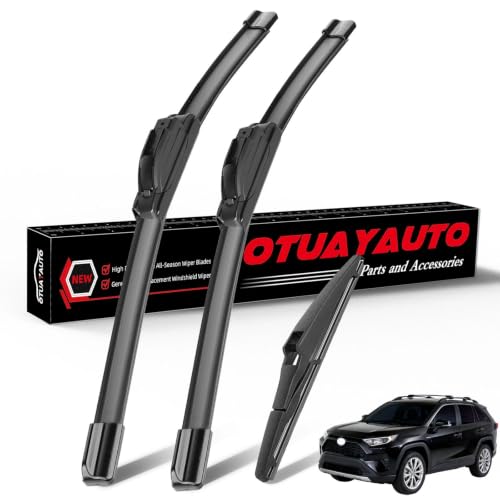 Windshield Wiper Blades Replacement for Toyota RAV4 2019 (26"+16"+12"(U/J Hook))