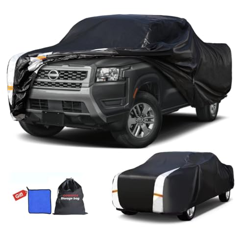 Nissan Frontier Truck Cover Custom Fit 2021 (Frontier(2021-2026) King Cab/Crew Cab SB / Black Truck Cover)