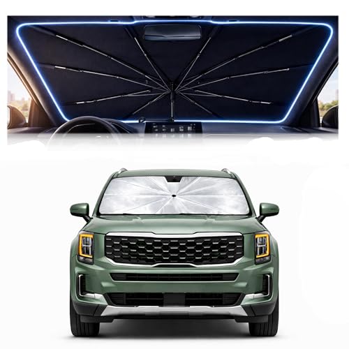 Car Windshield Sun Shade Umbrella for Kia Telluride 2020 (For Kia Telluride 2020-2024)