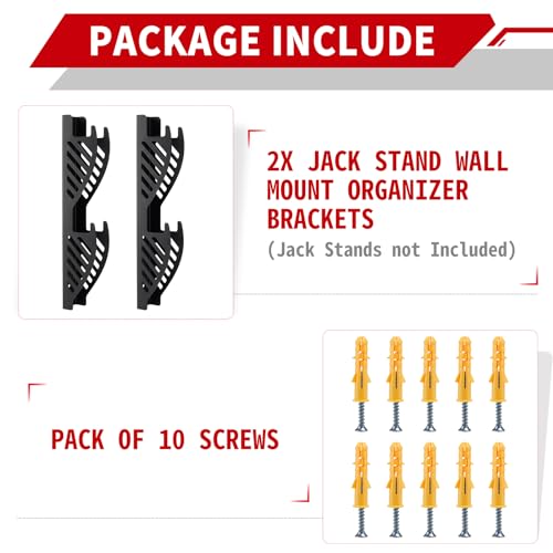 Jack Stand Wall Mount Organizer (Mounts fit 2&3 Ton)