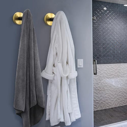 Bath Towel Hooks (Black Gold / 4 Pack)