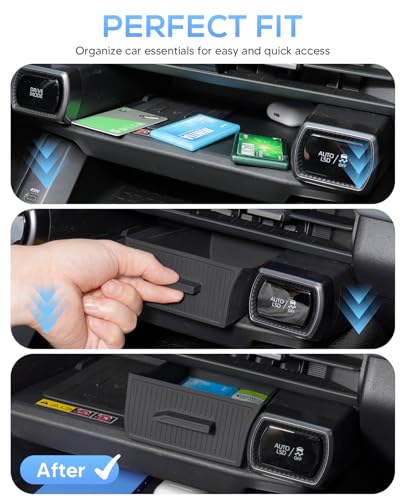 Center Console Storage Mat & Under Screen Drawer Tray for 2026 Toyota RAV4 (Drawer Tray-Console Mat)