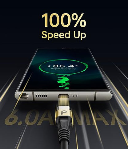 USB C Cable Fast Charging (3FT / USB A to USB C / Gold)