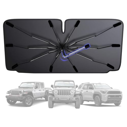 2025 Upgraded] Windshield Sun Shade Umbrella (Small)