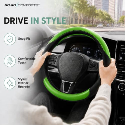 Steering Wheel Cover (Black&Green)