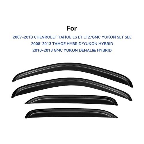 Window Visors Rain Guards for 2007 (2007-2014 Tahoe/Yukon)