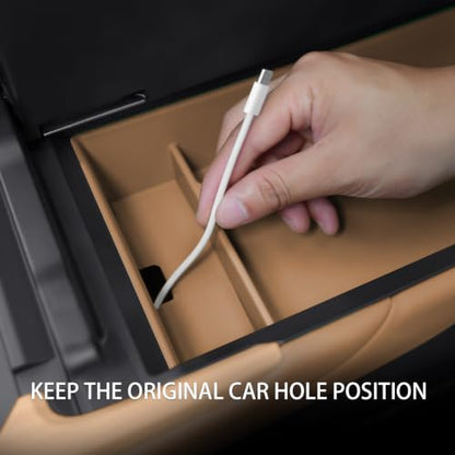 Compatible with Lexus ES350 (2026-2027ES/Storage box/brown)