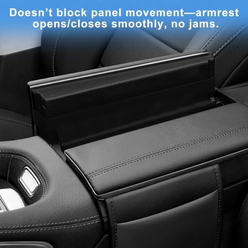 Leather Center Console Armrest Covers for 2020 (for 2020-2026 GLE-Black)