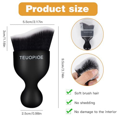 Car Detailing Brush for Interior Dusting and Air Vents (white)