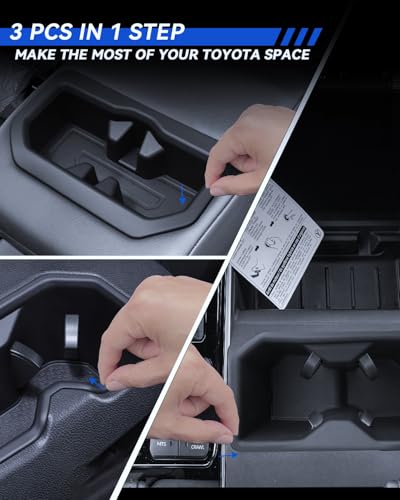 for Tundra 3 Pcs Cup Holder 2022 (for 2022-2026 Toyota Tundra)