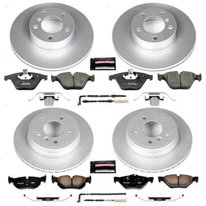 Front and Rear Brake Kit for BMW 328i 2008 (Stock Replacement Fully Coated)