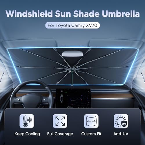 Windshield Sun Shade Umbrella for 2018 (Toyota Camry 2018-Present)