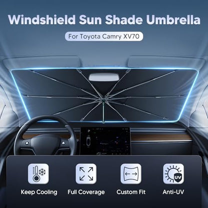 Windshield Sun Shade Umbrella for 2018 (Toyota Camry 2018-Present)