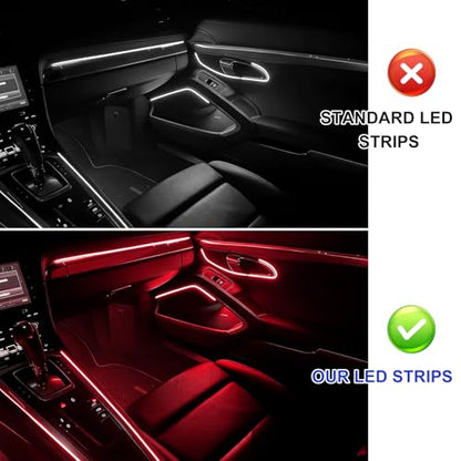 EL Wire Interior Car LED Strip Lights (Red)