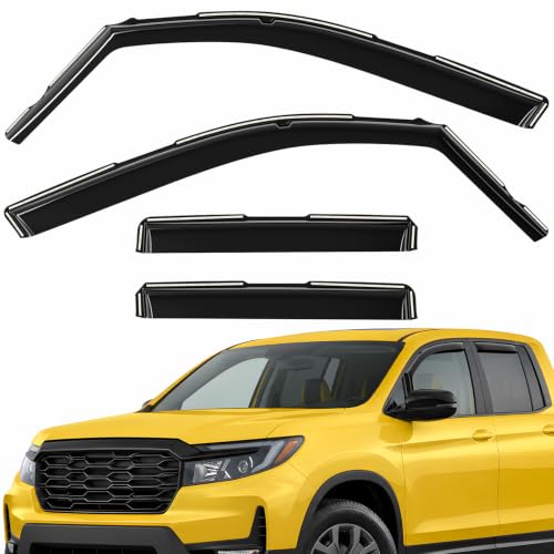 Extra Durable Window Deflectors in (For Honda Ridgeline 17-26)