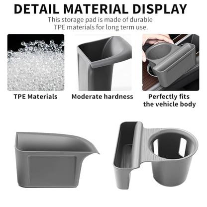 2PCS Cup Holder Storage Box for Toyota Sienna 2021 (Cup Holder Storage Box)