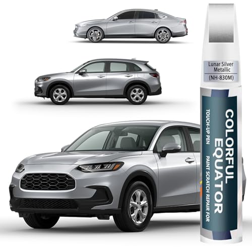 Car Touch Up Paint (Lunar Silver Metallic(NH-830M) for Accord/Civic/CR-V/Fit/HR-V/Insight/Odyssey-models/Passport/Pilot/Ridgeline)