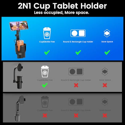 for iPhone 17 Pro Max MagSafe Car Charger Cup Holder Mount (Red)
