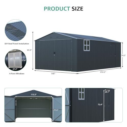 Sheds & Outdoor Storage 13x20ft Upgrade (13x20ft upgrade)