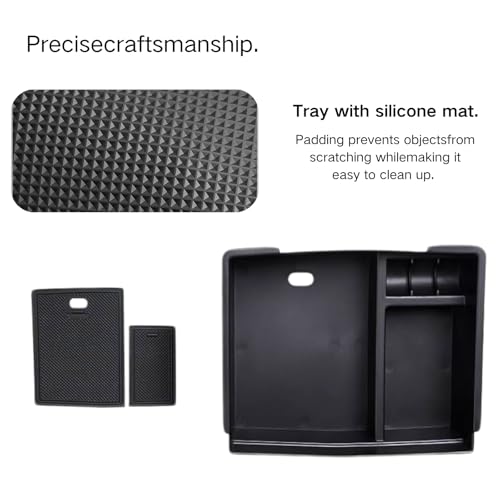 Center Console Organizer for Toyota 2026 2025 2024 Tacoma (Black 1PCS)