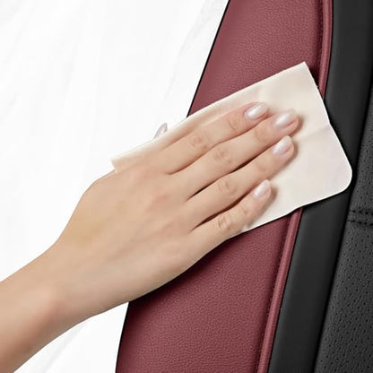 Leather Seat Covers (Red Wine Full Set)