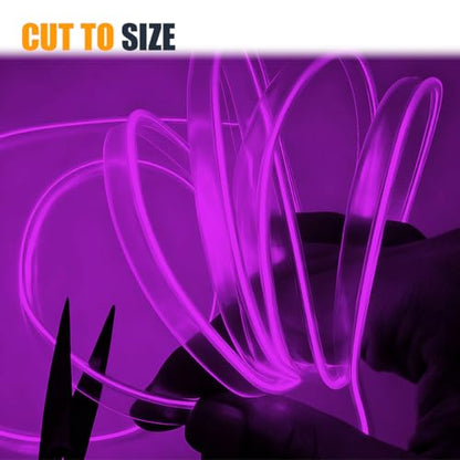 EL Wire Interior Car LED Strip Lights (Purple)