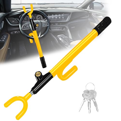 Heavy Duty Steering Wheel Lock (Yellow)