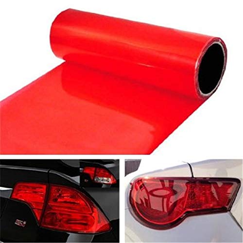 12 by 48 Inches Self Adhesive Headlight (Red)