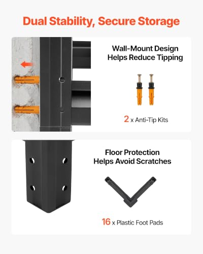 Storage Shelves (18" D x 31.5" W x 72" H)