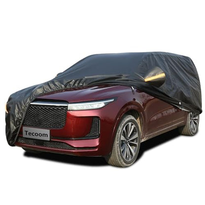 SUV Car Cover with Cotton & Lock (Black / YXXL：for SUV (Lenght 206"-215"))