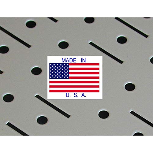 30-WRK-400WB Standard Workbench Metal Pegboard Tool Organizer,White/Black (White/Black)