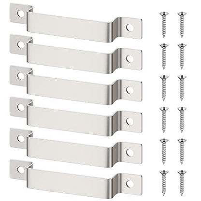 6 Pcs Tape Measure Clip Tape Measure Holder with Screws (Silver)
