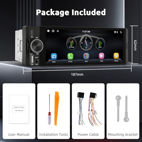 Single DIN Car Stereo