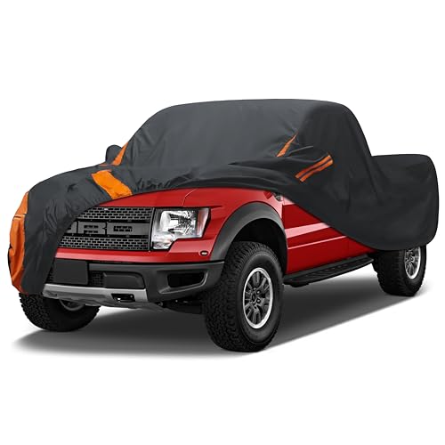 Truck Cover Waterproof All Weather Fit Length up 250 inch Size T4 (4 Truck Cover / T4 Fit Truck Length up 242-250 inch)