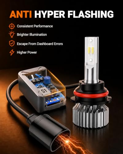 S1 9007 HB5 Bulbs or 9007 Fog Bulb 80000LM Super Bright (9007/HB5)