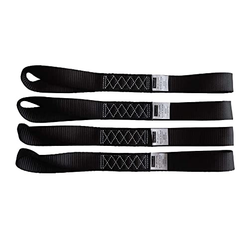 Soft Loop Tie Down Straps (Black)