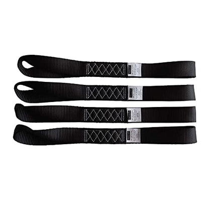 Soft Loop Tie Down Straps (Black)