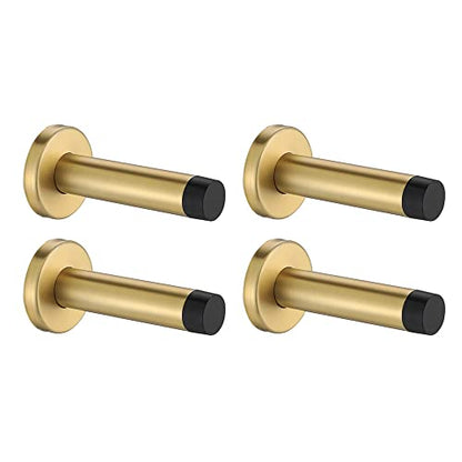 Door Stopper Gold (4 Pack / Gold & Black Tip)