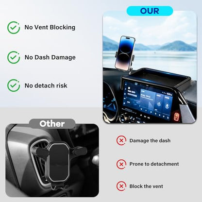 Car Phone Holder Fit for Toyota Highlander 2020 (For Toyota Highlander 2020-2025 8inch)