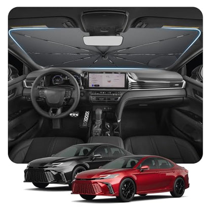 for 2025 2026 Toyota Camry Windshield Sunshade Umbrella Custom Fit Windshield Sun Protector (for 2025-2026 Toyota Camry)