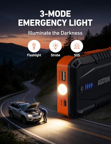 S8 Car Battery Jump Starter 1500A (Orange)