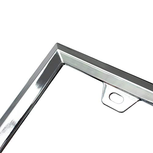 3D Chrome License Plate Frames (Triangle Pattern)